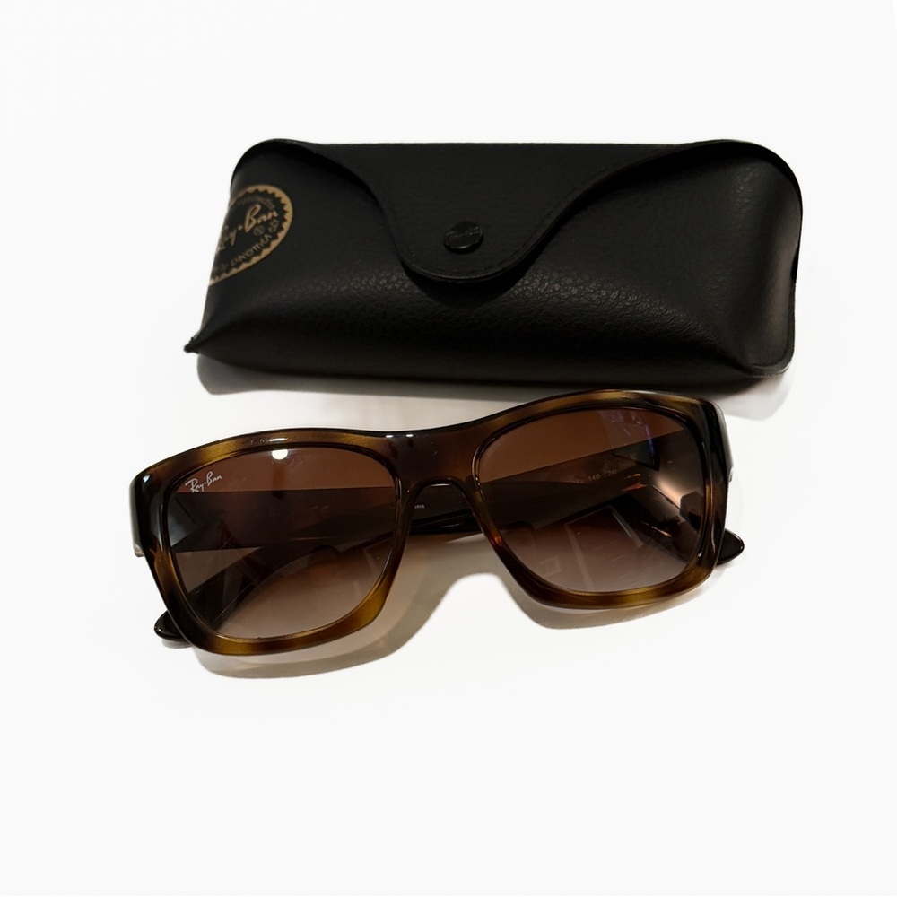 Ray-Ban RB4194 710/85 Brown Gradient Square Sunglasses with Case - Picture 5 of 6